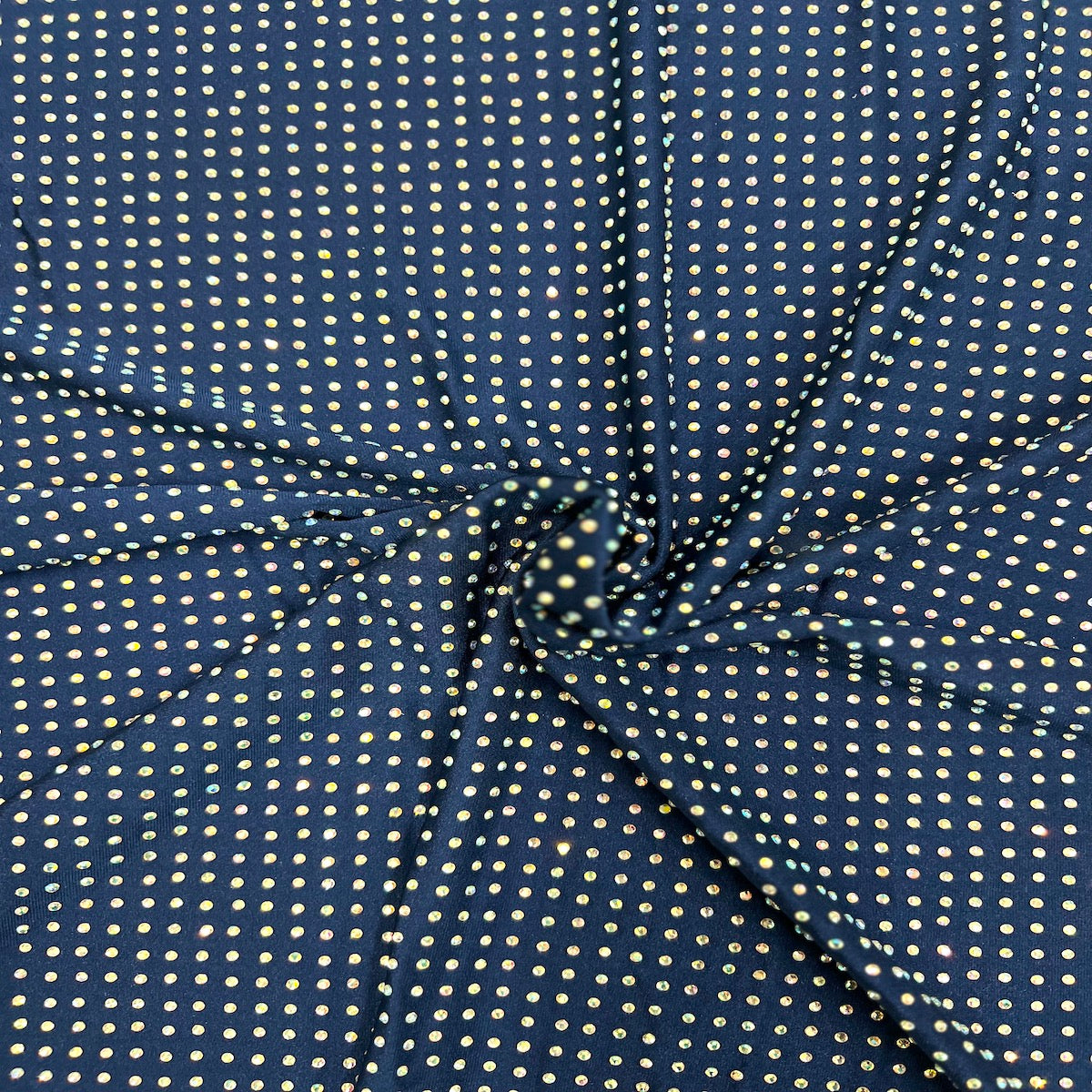 Iridescent AB Rhinestone | Spandex Fabric