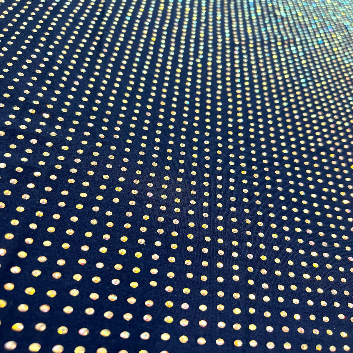 Iridescent AB Rhinestone | Spandex Fabric