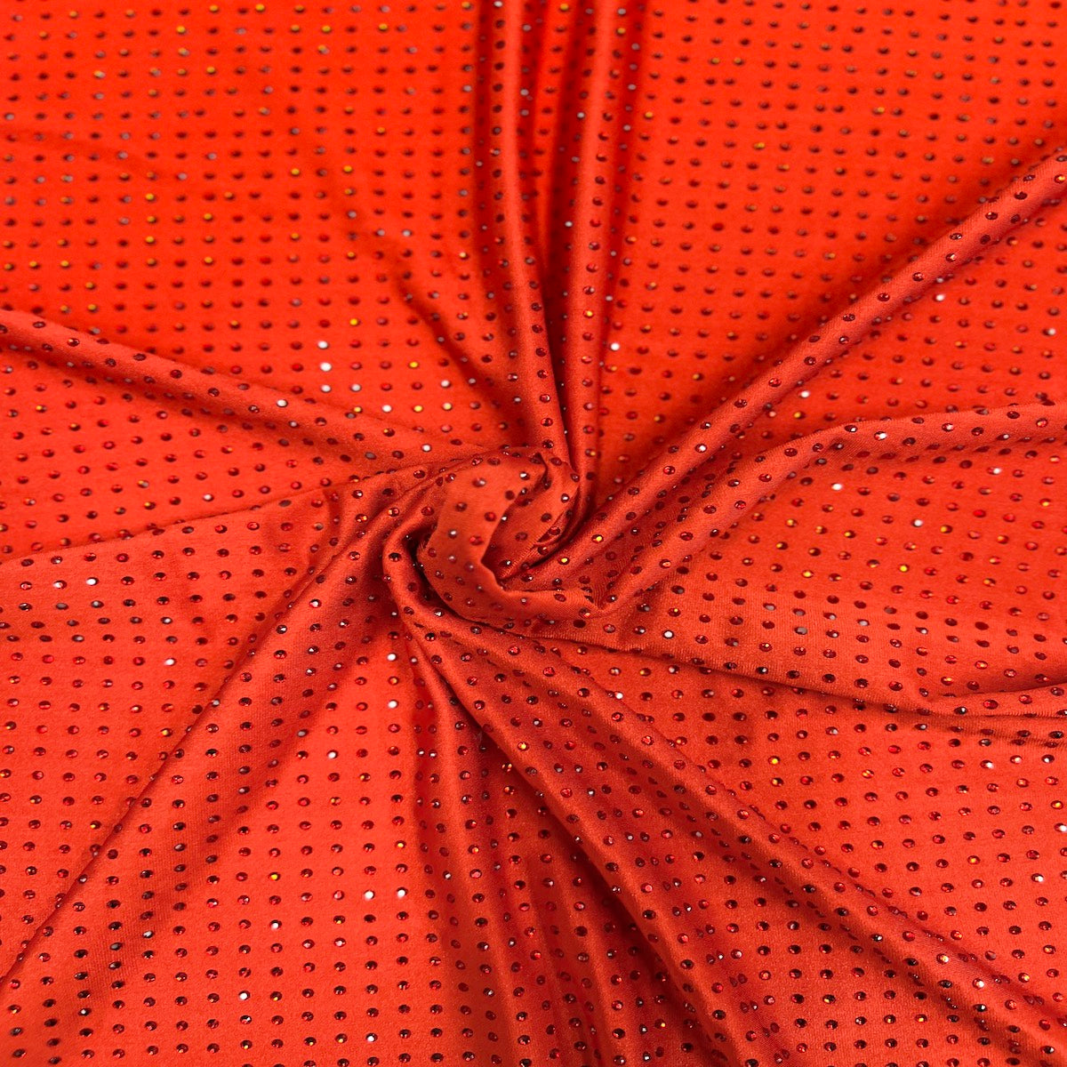 Iridescent AB Rhinestone | Spandex Fabric