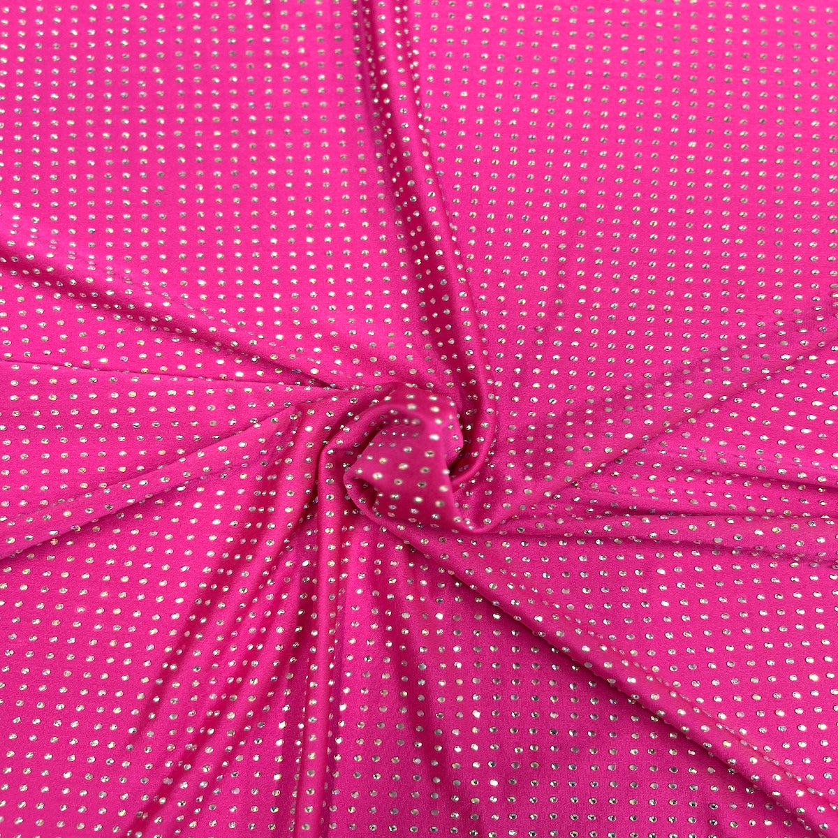 Iridescent AB Rhinestone | Spandex Fabric
