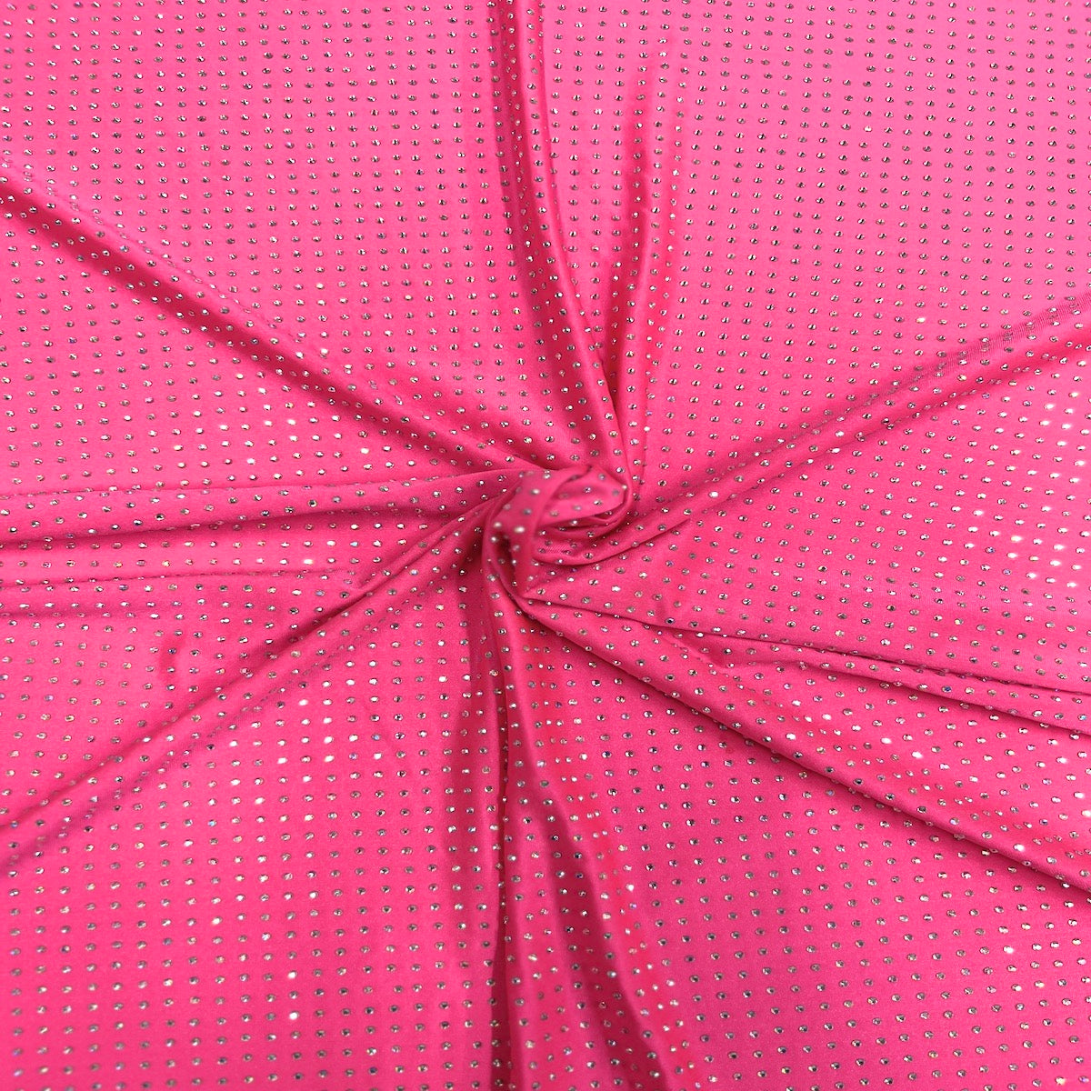 Iridescent AB Rhinestone | Spandex Fabric