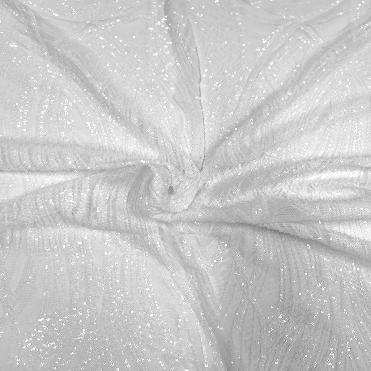 Selena Wave Stretch Sequins Fabric | Spandex Palace