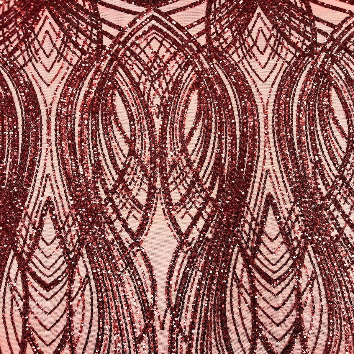 Selena Wave Stretch Sequins Fabric | Spandex Palace