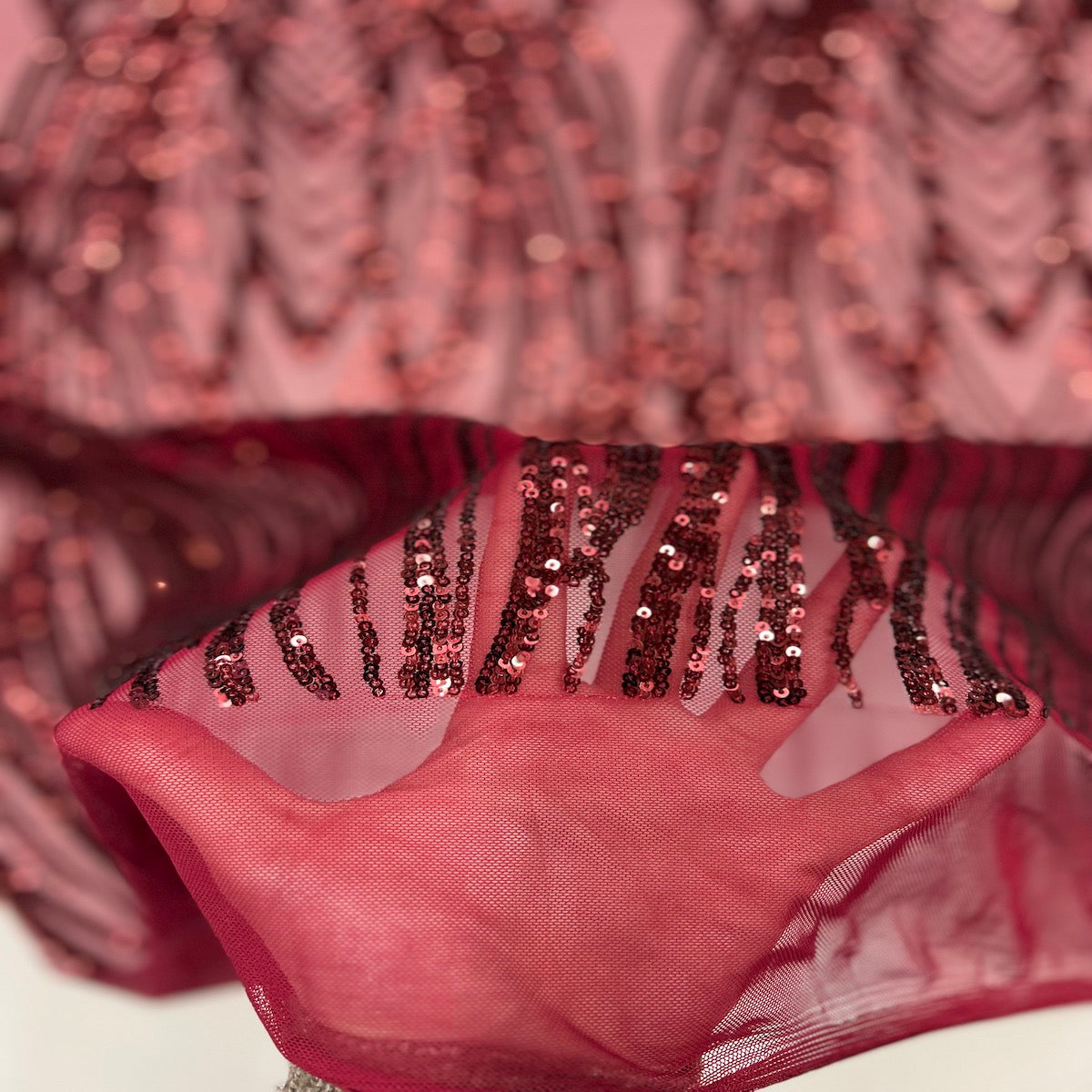 Selena Wave Stretch Sequins Fabric | Spandex Palace