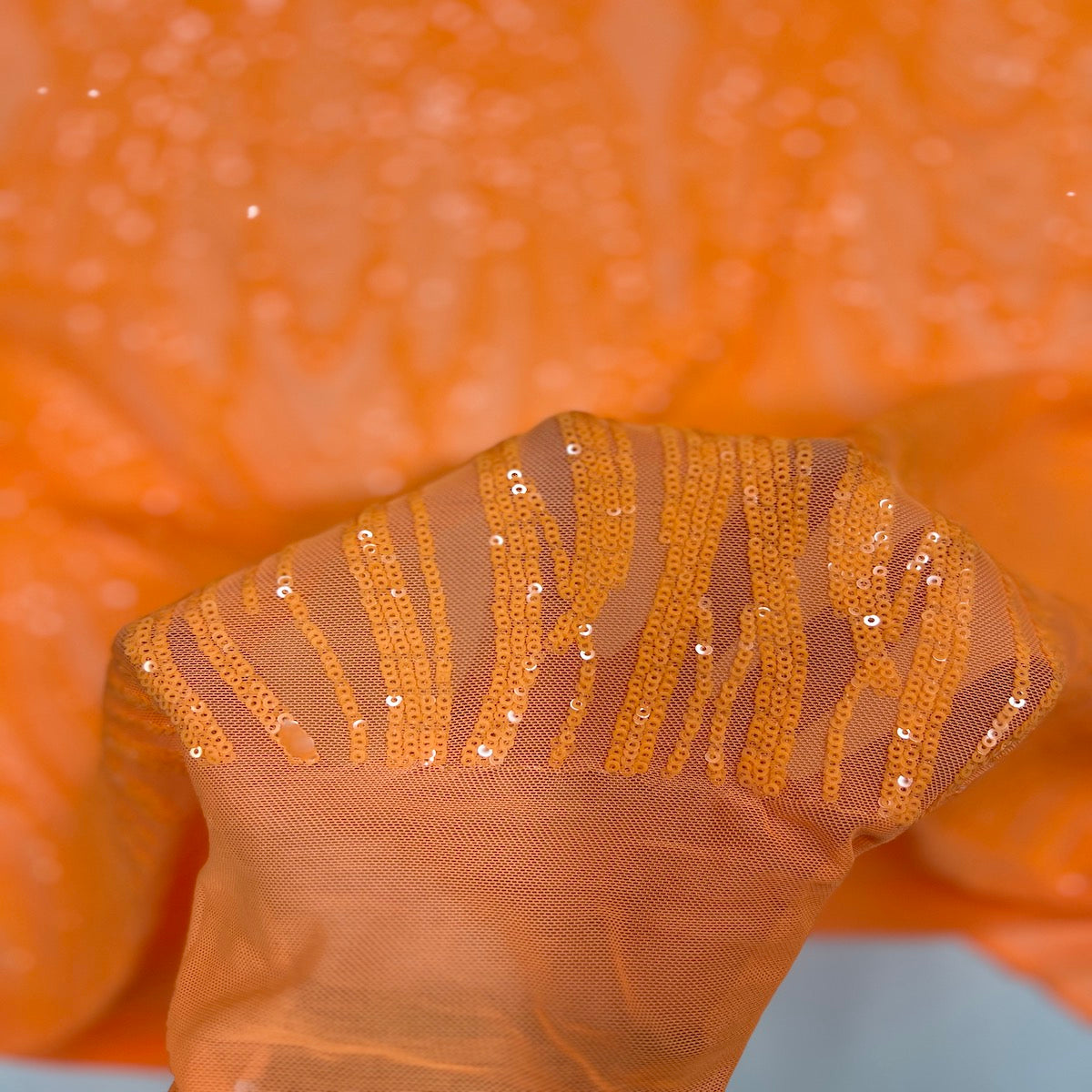Selena Wave Stretch Sequins Fabric | Spandex Palace