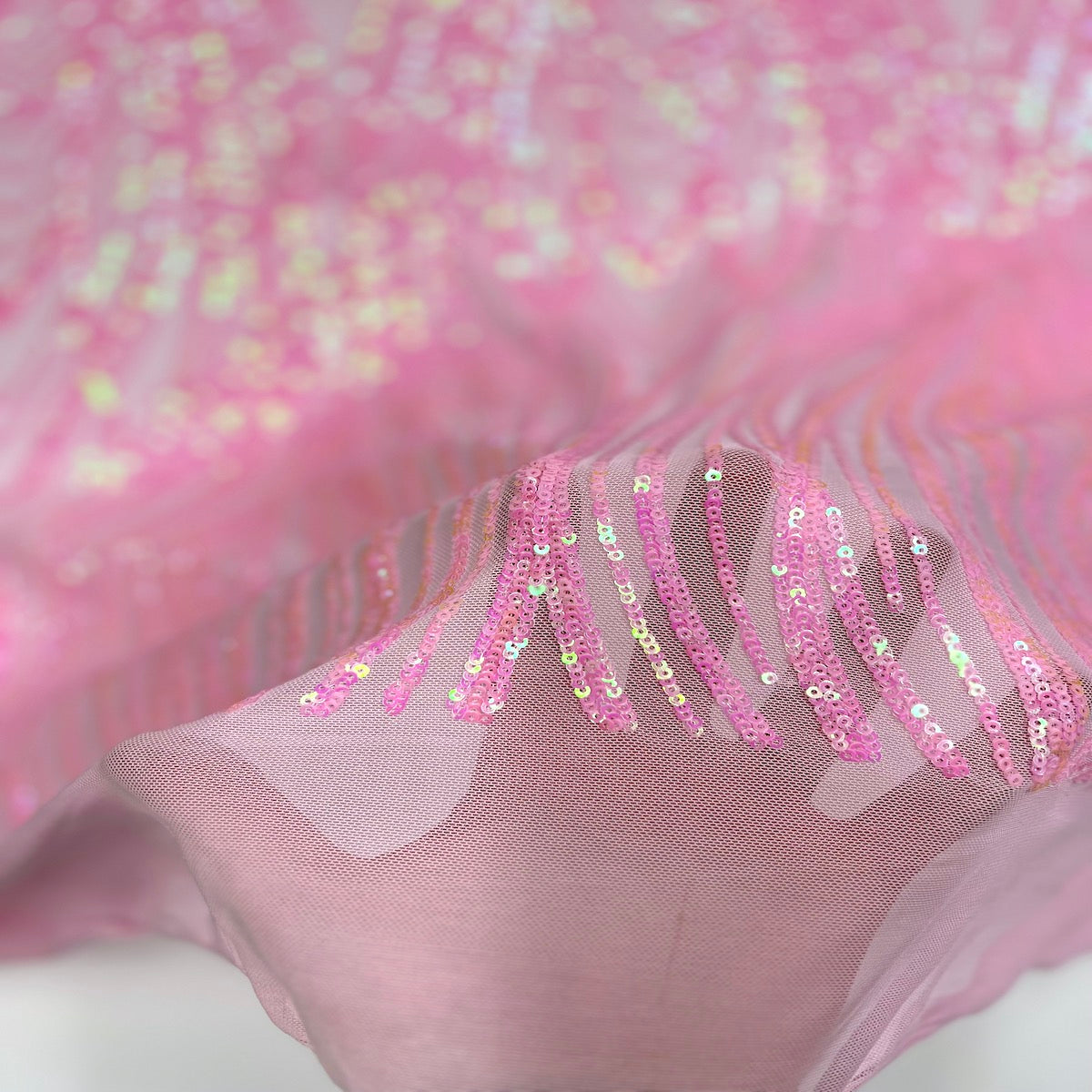 Selena Wave Stretch Sequins Fabric | Spandex Palace