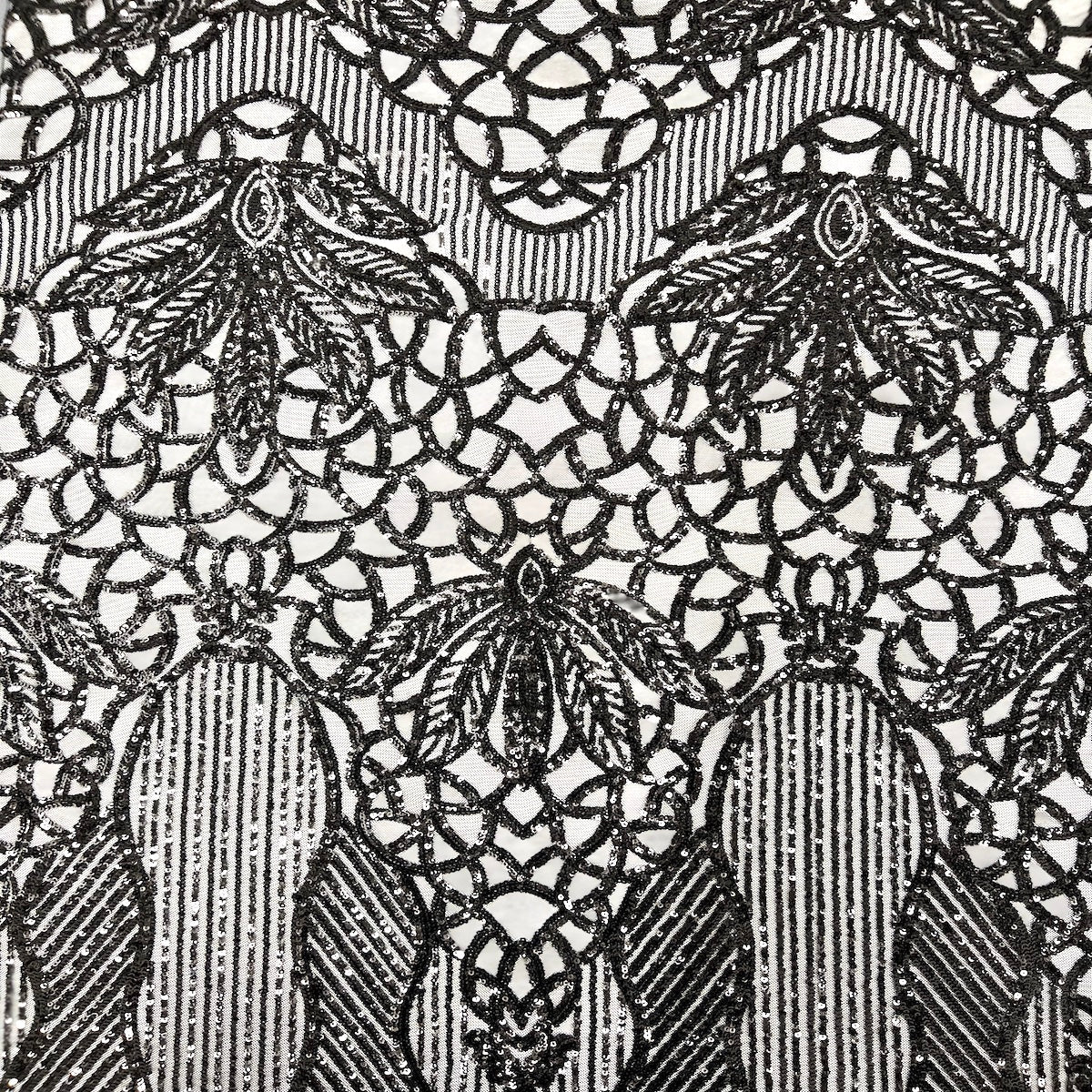 Bella Bee Stretch Sequins Fabric | Spandex Palace
