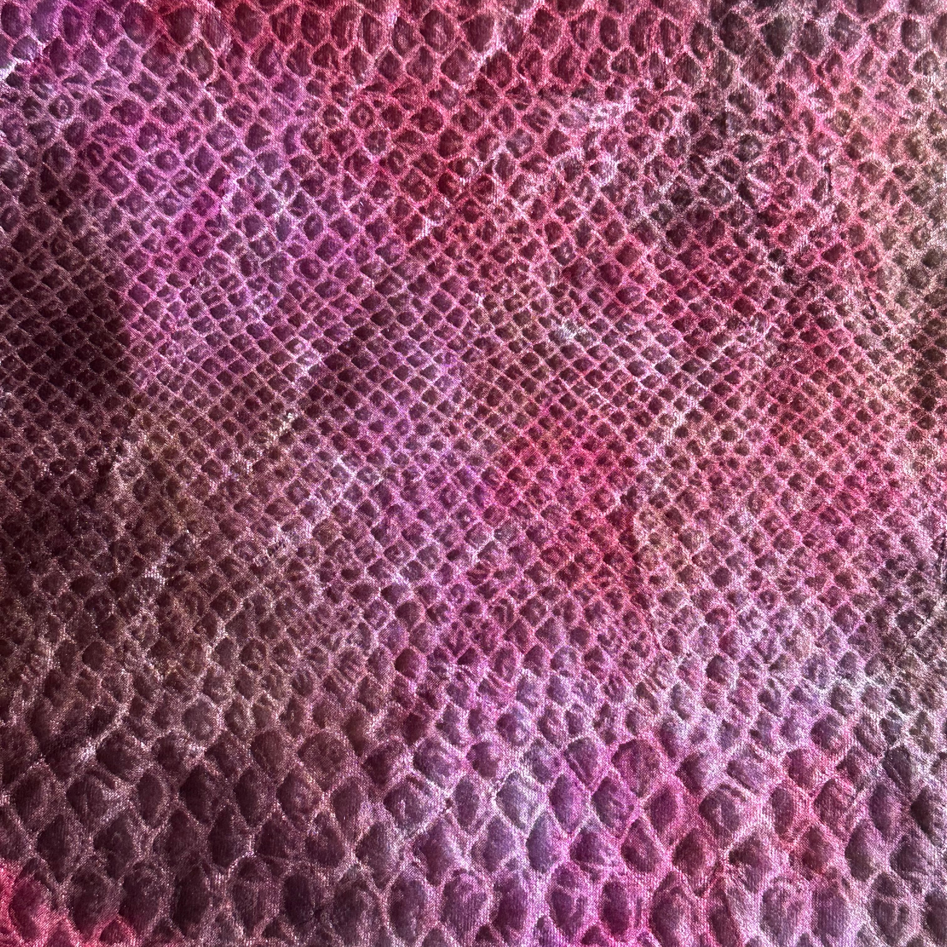 Medusa Velvet Foiled Stretch Polyester Spandex Fabric | Spandex Palace