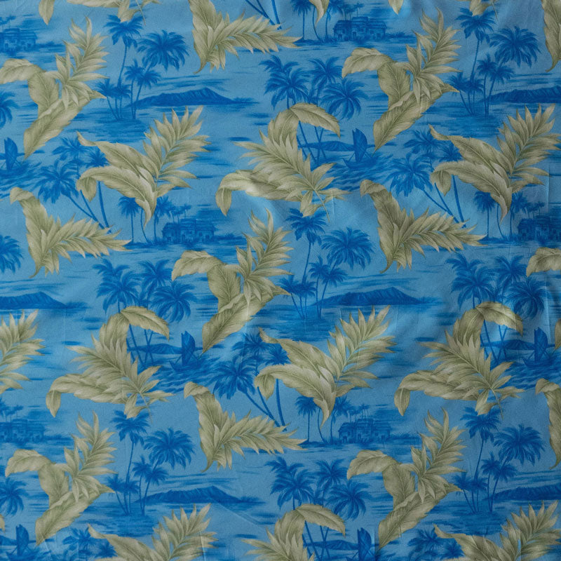 Island Areca Palm Peachskin Fabric | Islands Fabric
