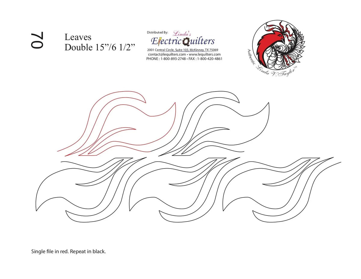 070 Leaves Pantograph by Linda V. Taylor