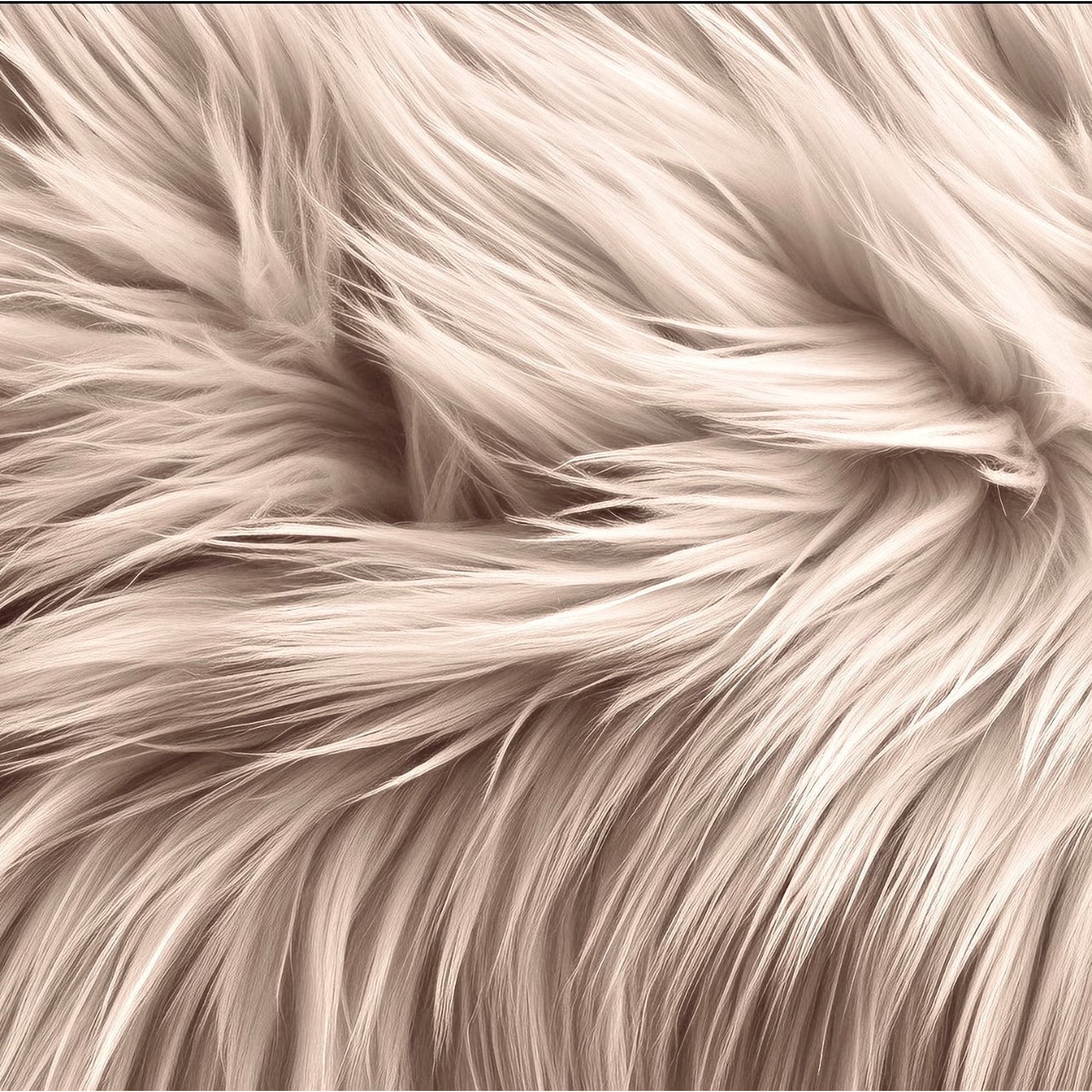 Faux Fur Fabric Squares For DIY Crafts 6X6 Inch Shaggy Fur Patches