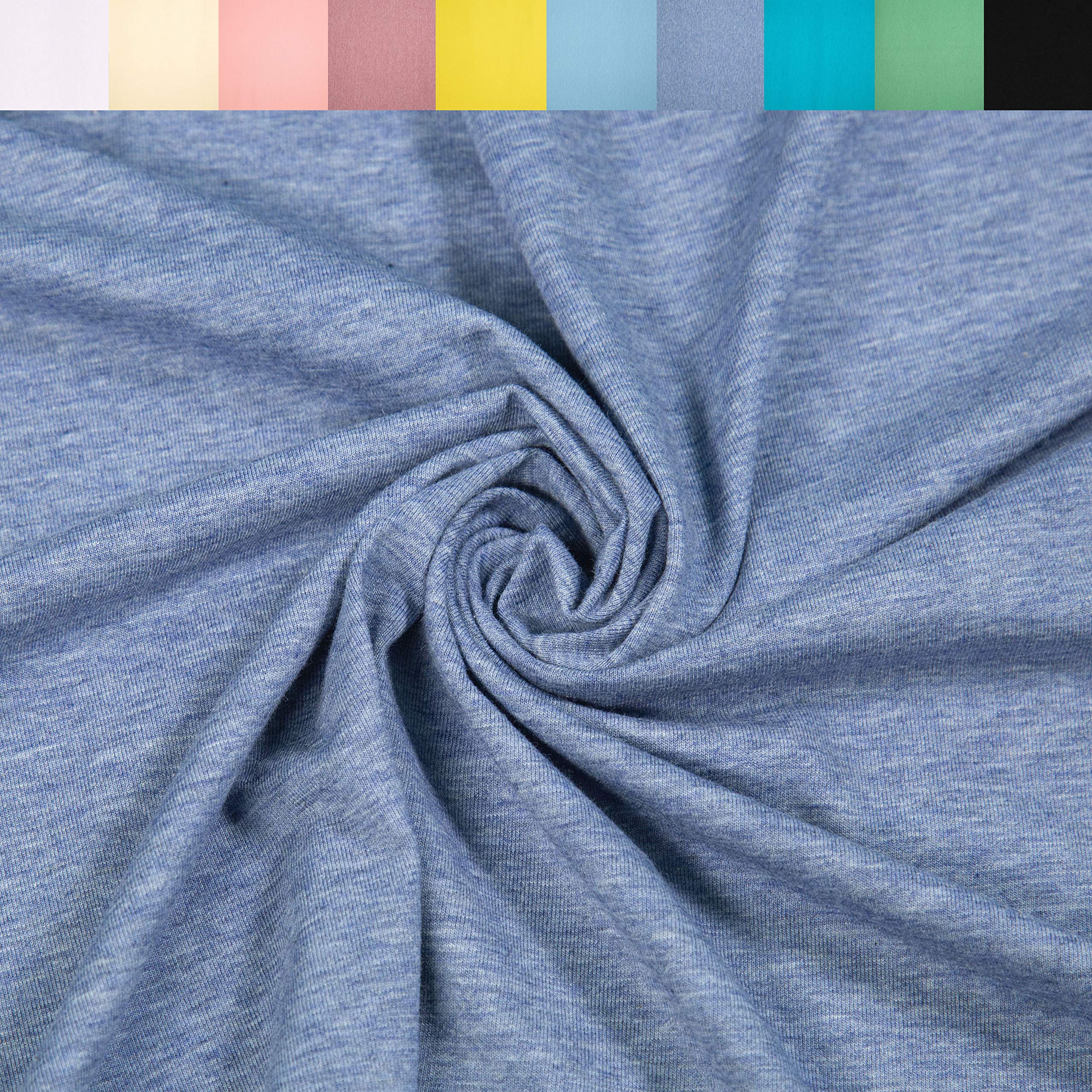 Cotton Spandex Fabric By The Bolt | Many Colors