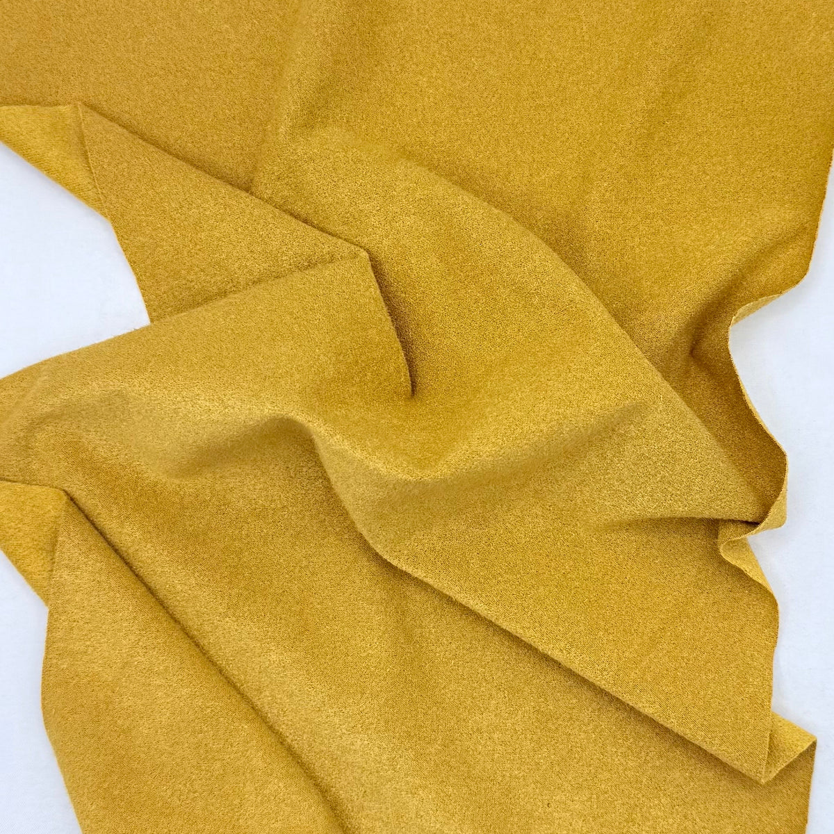 Micro Suede Fabric – Mustard Soft Stretch Spandex 58/60 Inch