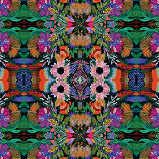 Multi Centered Spirit Cotton 44"/45" Fabric Per Yard