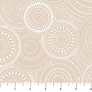 Natural Floribunda Soho Cotton 44"/45" Fabric Per Yard