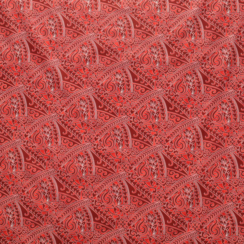 Traditional Polynesian Tattoo Triangle formation design Fabric| Poly-cotton | Spandex Palace