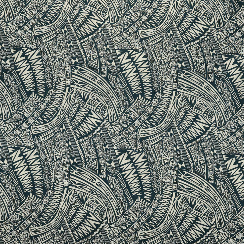 Traditional Polynesian Tattoo Fabric | Cotton Light-Barkcloth | Spandex Palace
