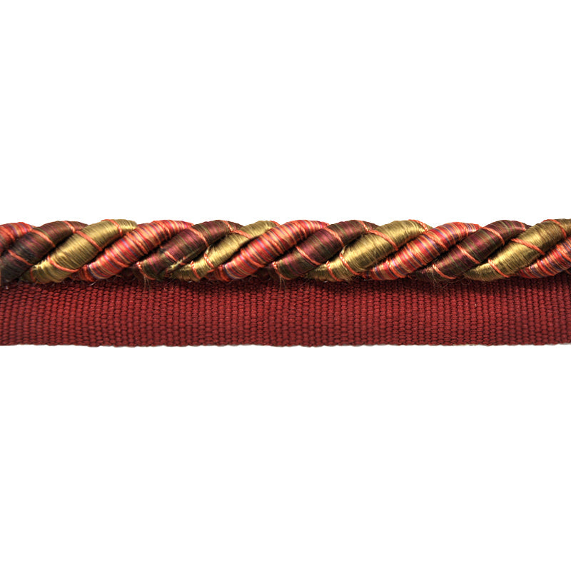 Odyssey Collection - 3/8" width Cord with Lip (50 Yard Roll) - BC-13000-81/70 Burgundy and Olive
