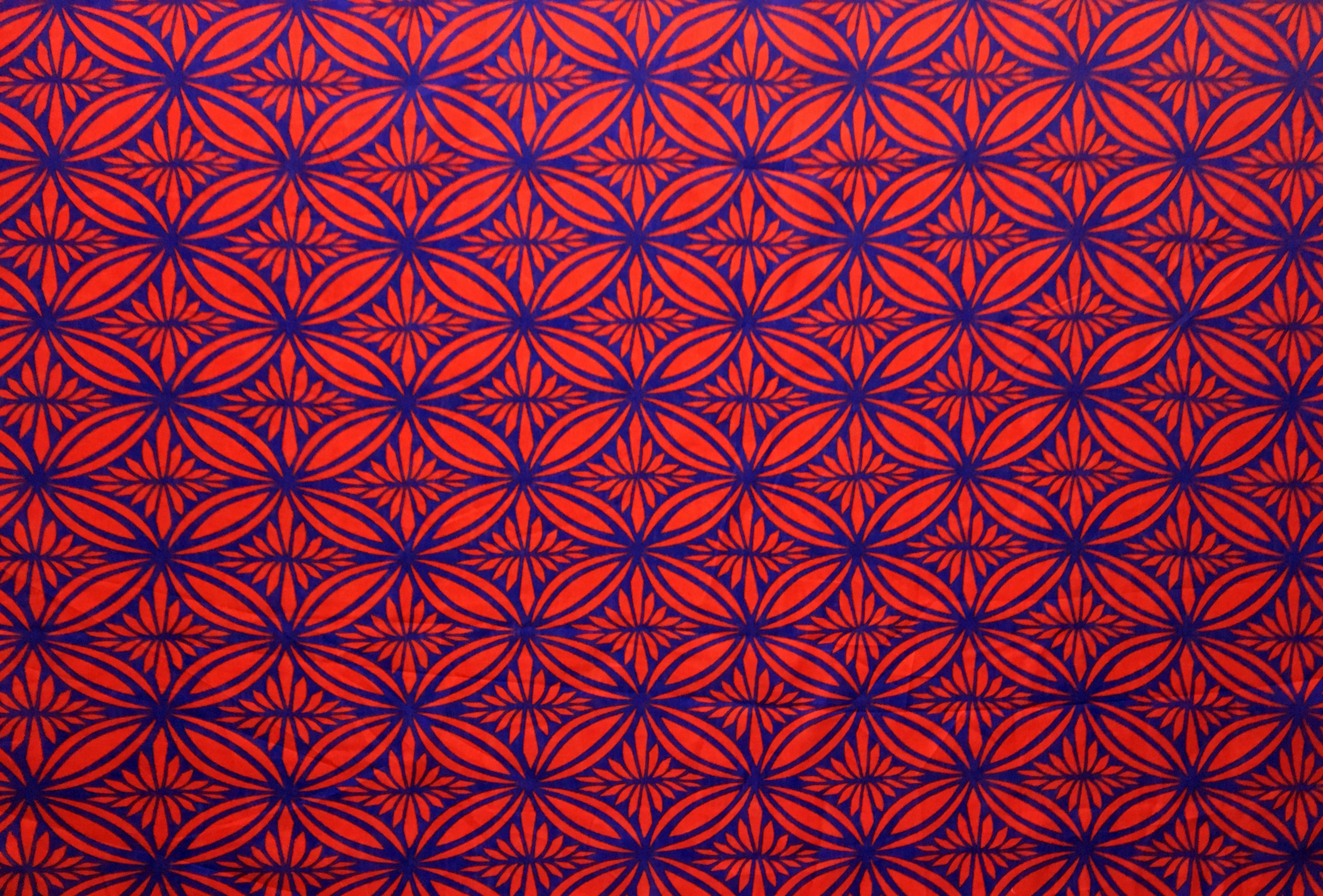 Tapa Flower Print Fabric | Poly Linen | Spandex Palace