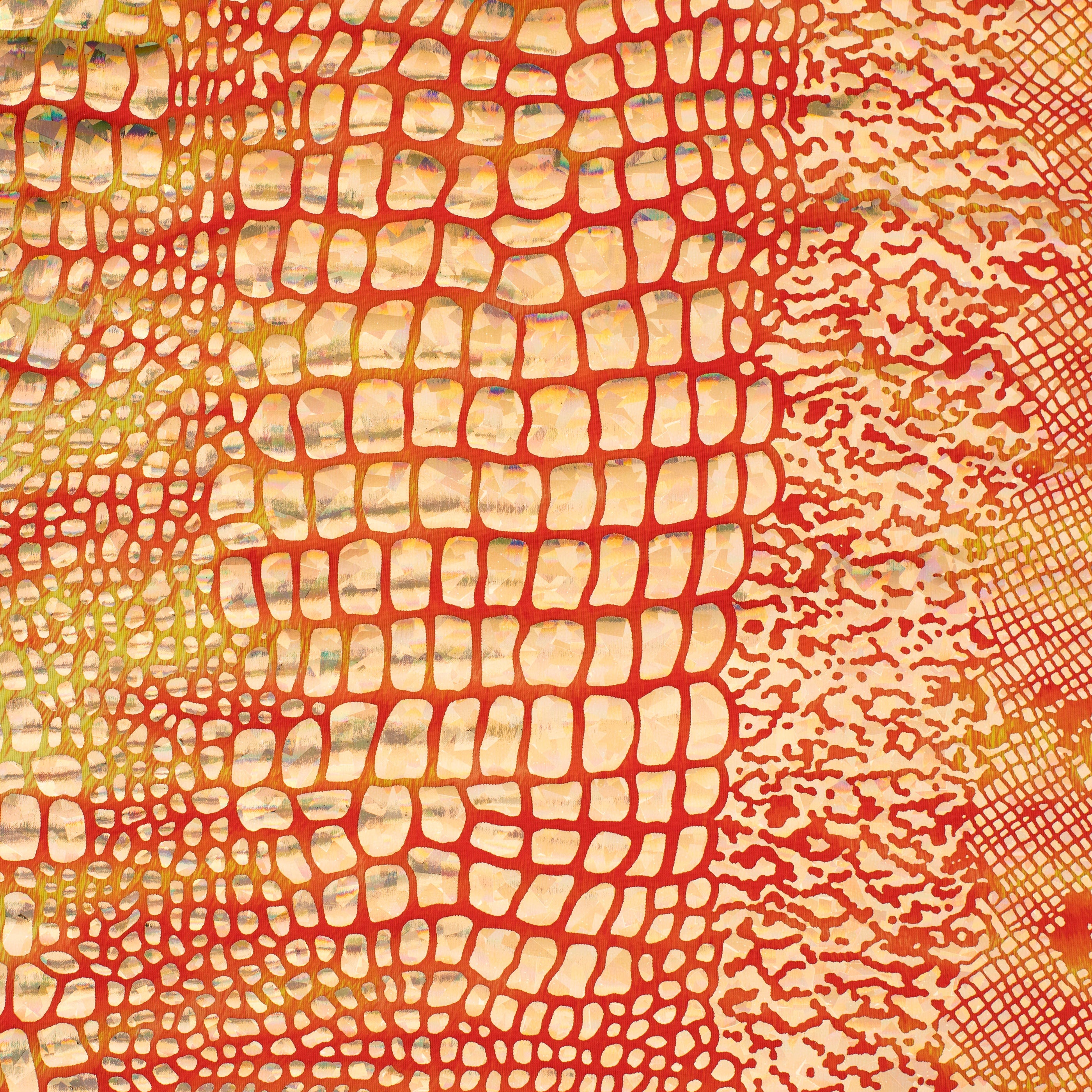 Disco Big Snake Polyester Spandex Hologram Fabric | Spandex Palace