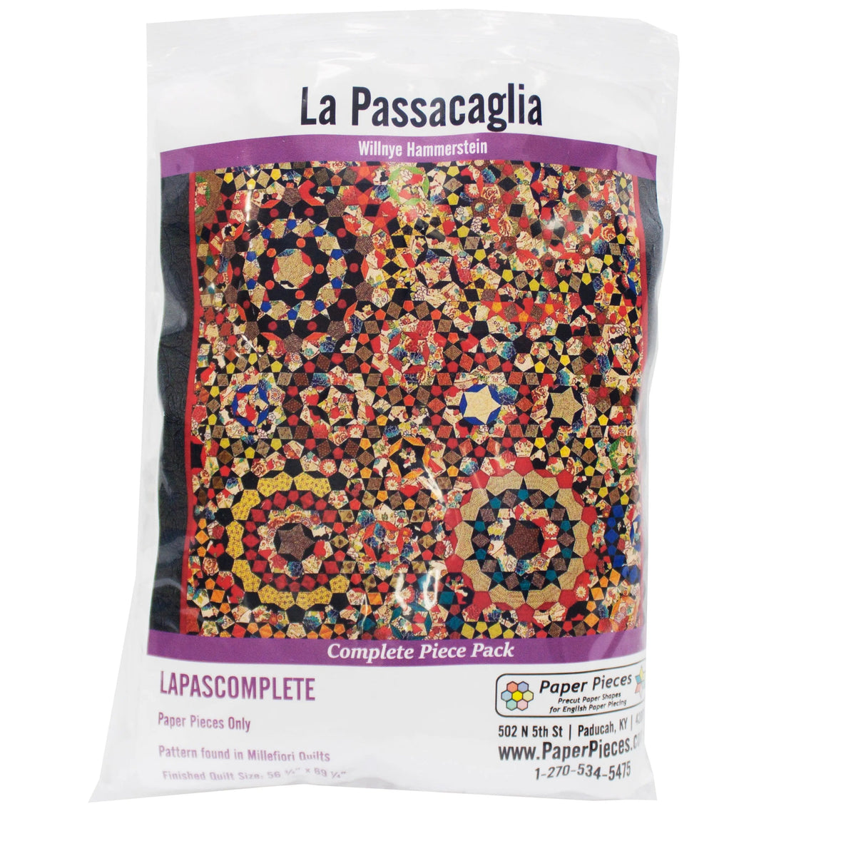 Paper Piece Pack for La Passacaglia Complete Set No Pattern