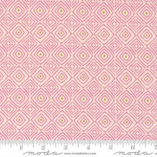 Parlor Diamonds Cream Cotton 44"/45" Fabric Per Yard