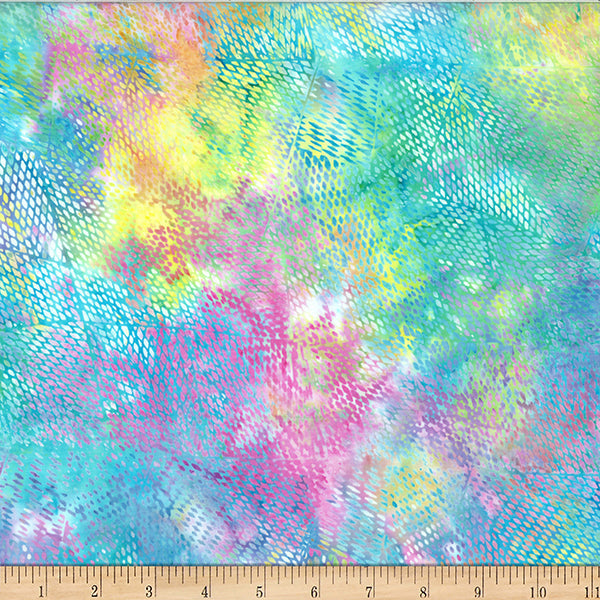 Pastel Bali Chops - Fishing Net Quilting Cotton 44"/45" Fabric Per Yard