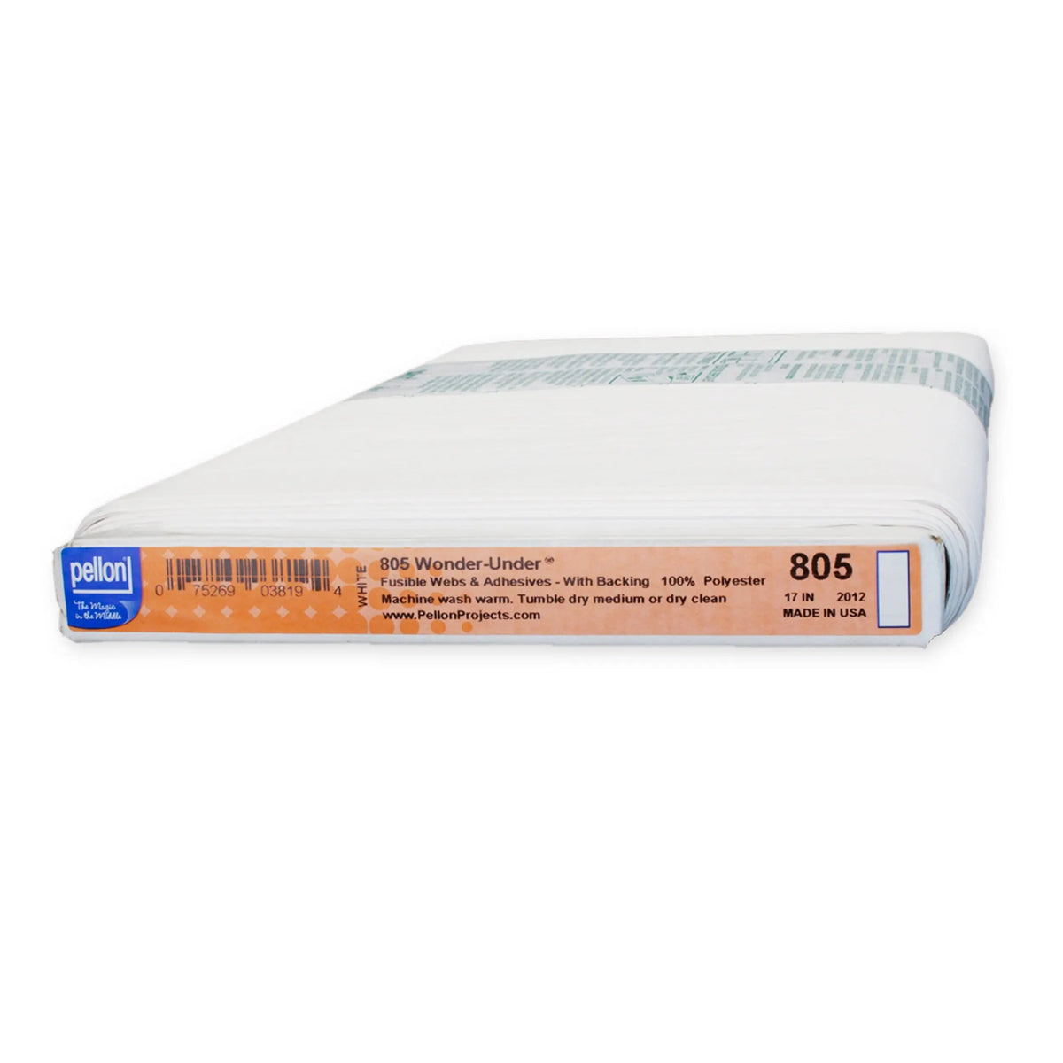 Pellon® 805 Wonder-Under® 17" x 10 yards Bolt. Color: White.