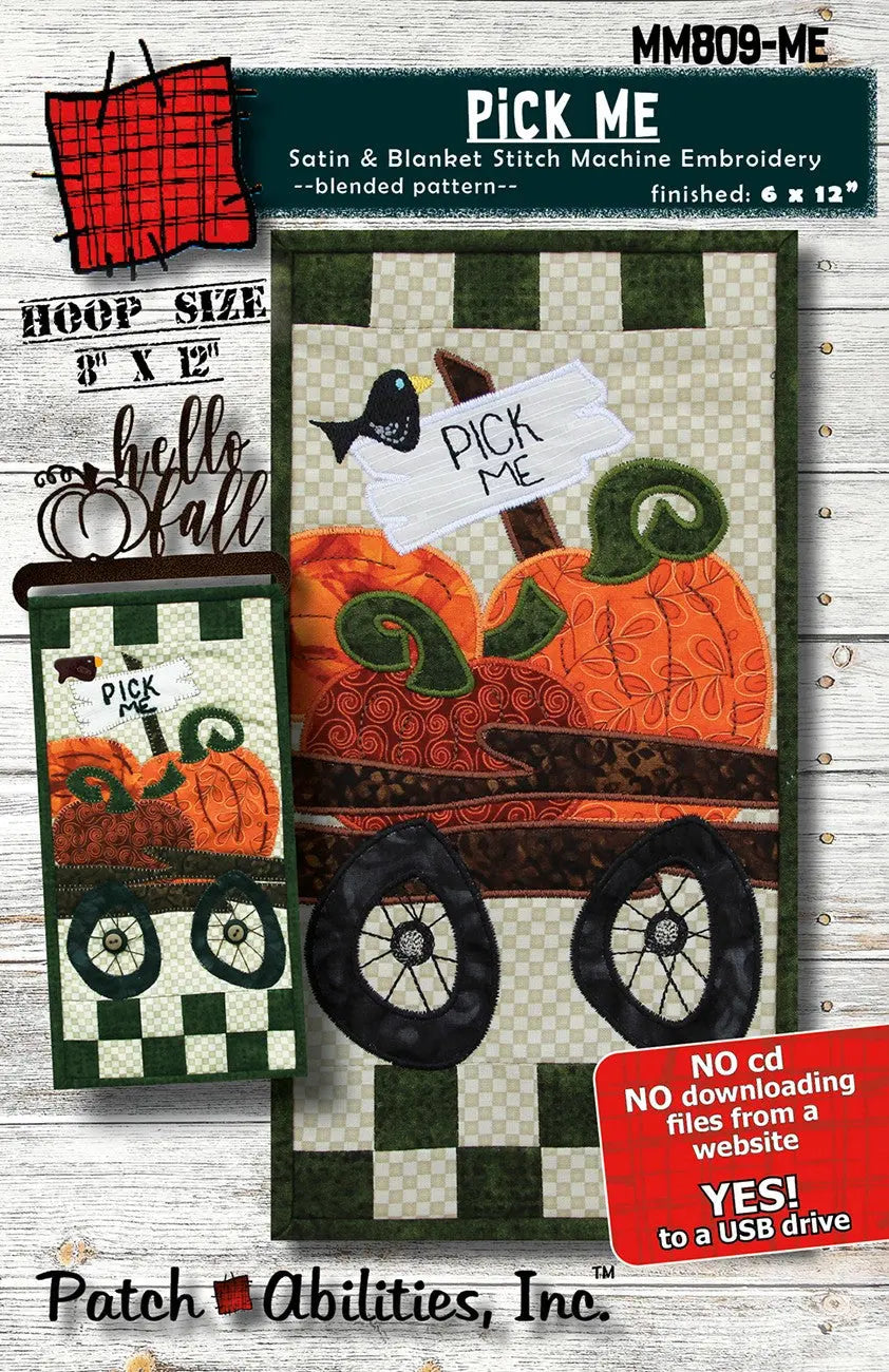 Pick Me Machine Embroidery Version