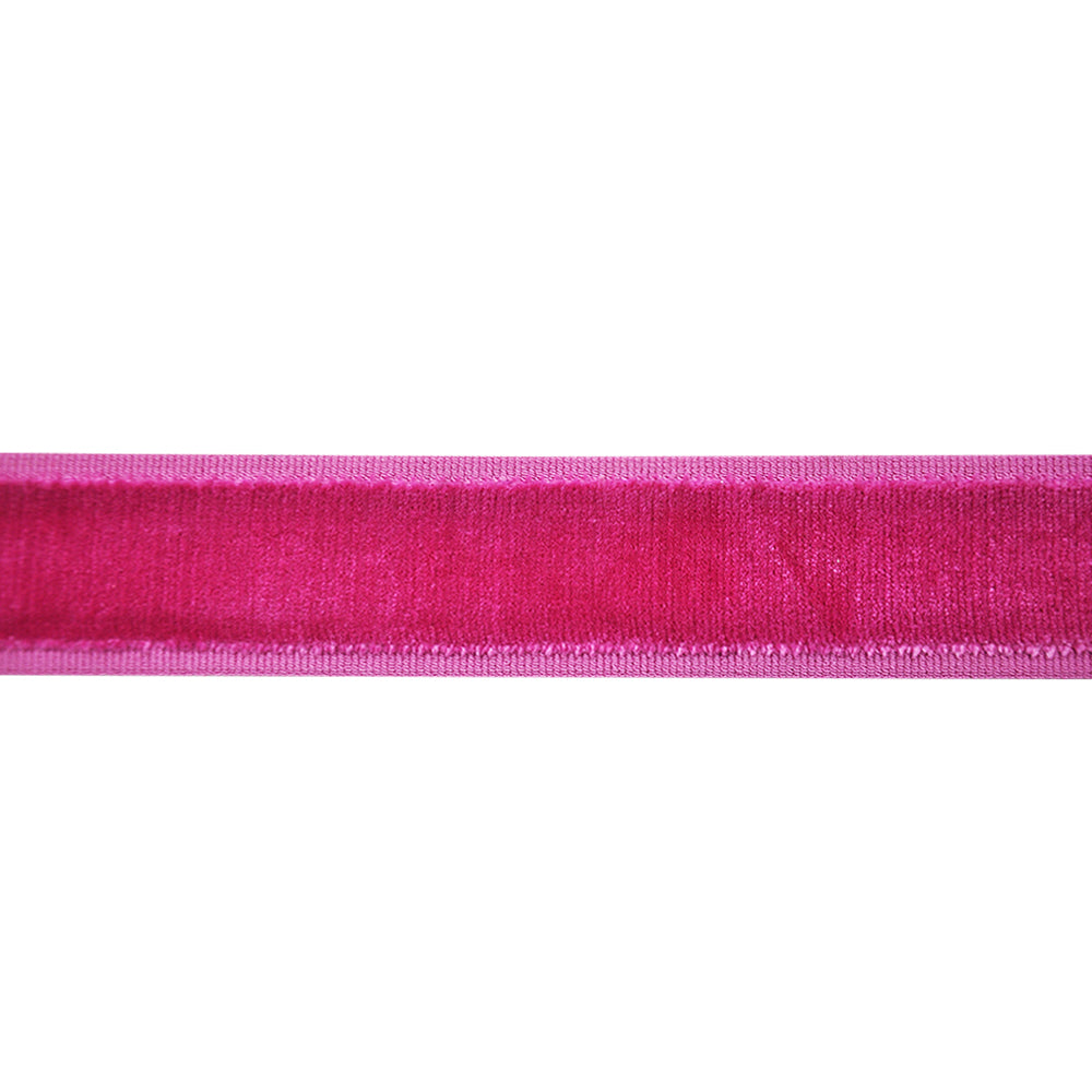 Plain Velvet Decorative Trim Tape - 2" Width (25 Yard Roll) - BR-7590V-42 Fuchsia