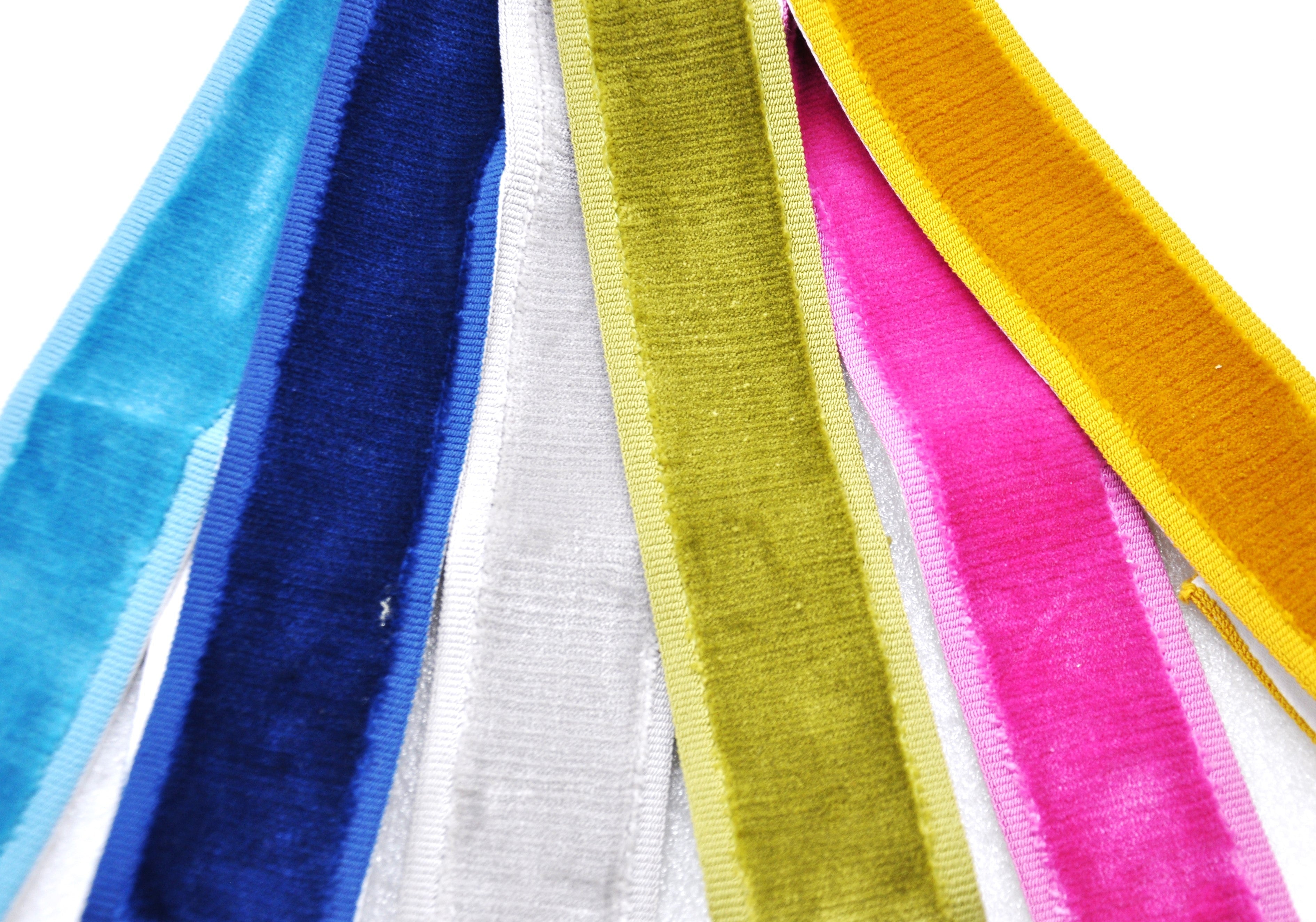 Plain Velvet Decorative Trim Tape - 2" Width (25 Yard Roll) - BR-7590V-42 Fuchsia