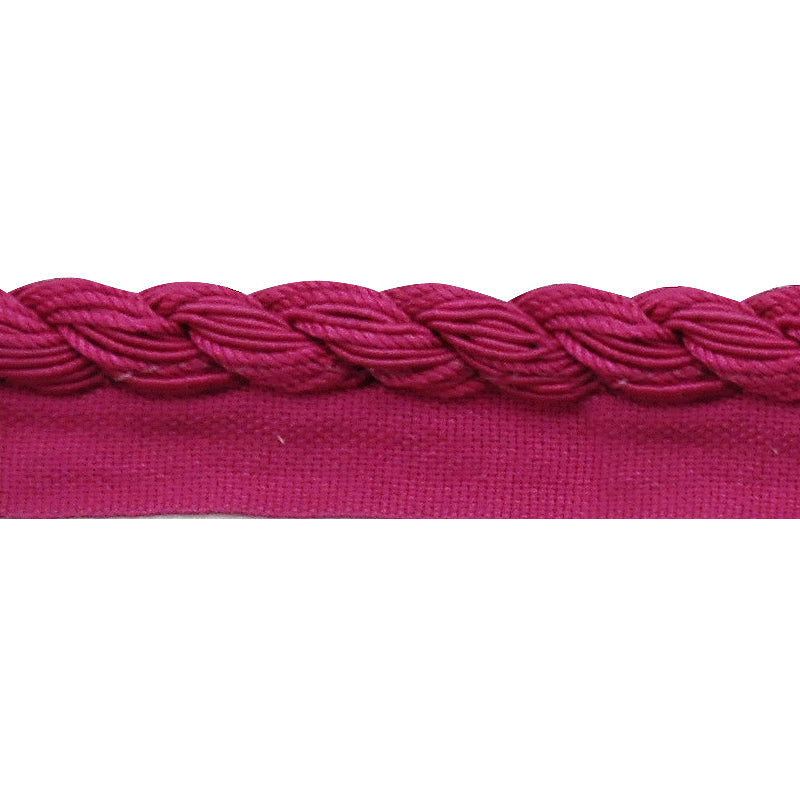 Platted Cord with Lip - 3/4" width (50 Yard Roll) - BC-1088-42 Fuchsia