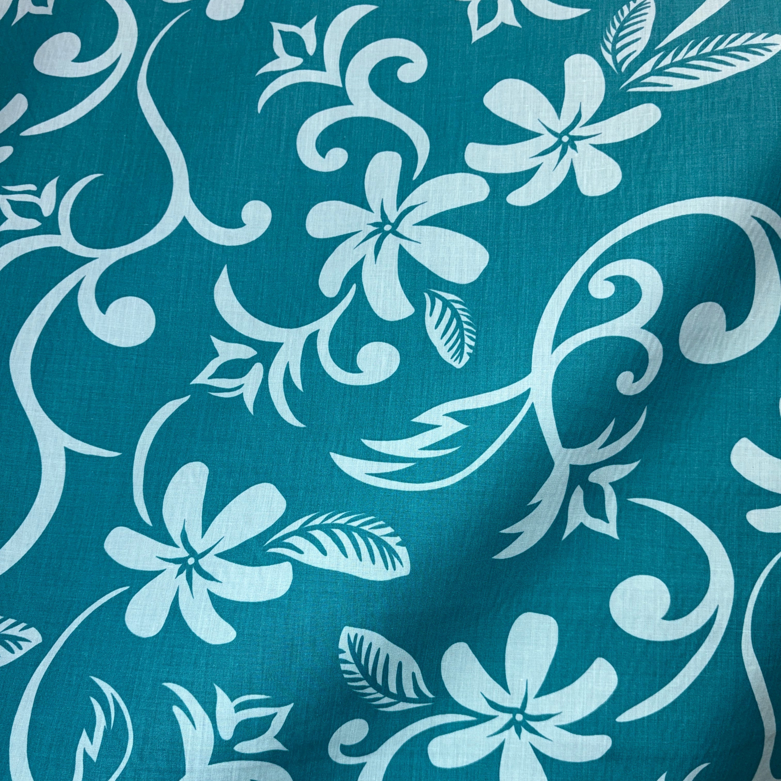 Plumeria Vine Poly Cotton Fabric | Islands Fabric