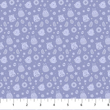 Purple Tossed Springtime Squishmallows Cotton 44"/45" Fabric Per Yard