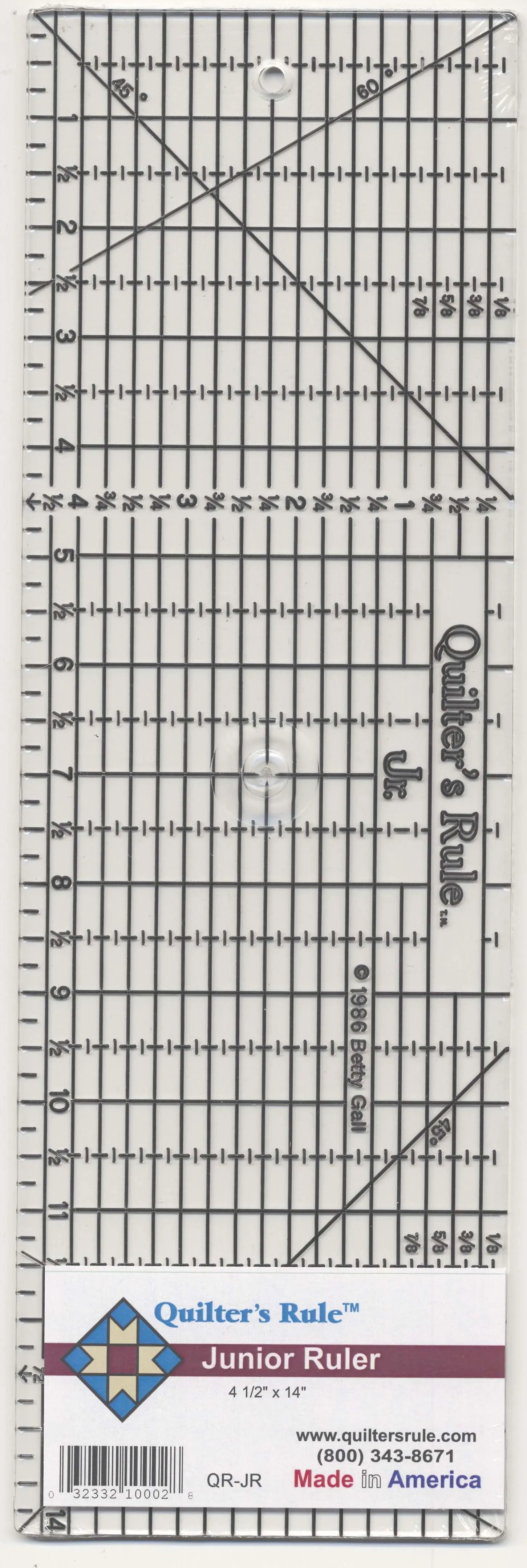 Quilter's Rule 4 1/2in x 14in Ruler With Grids