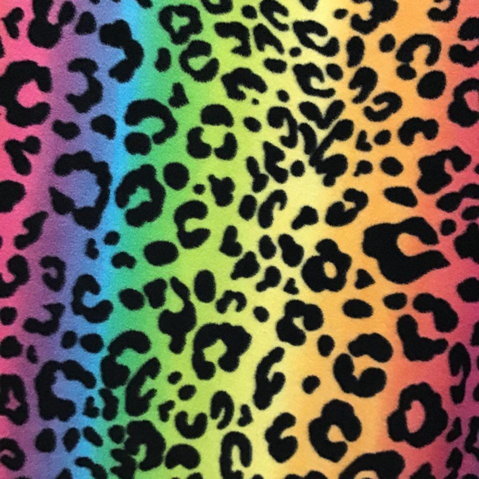 Leopard Print Fleece Fabric | Spandex Palace