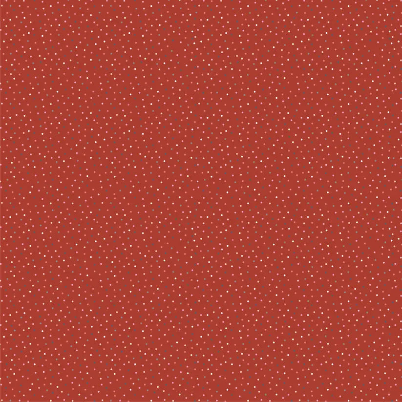 Red Speckled Hen Cotton 44"/45" Fabric Per Yard