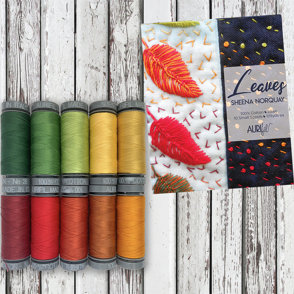 Aurifil Leaves 10 Spool Thread Collection