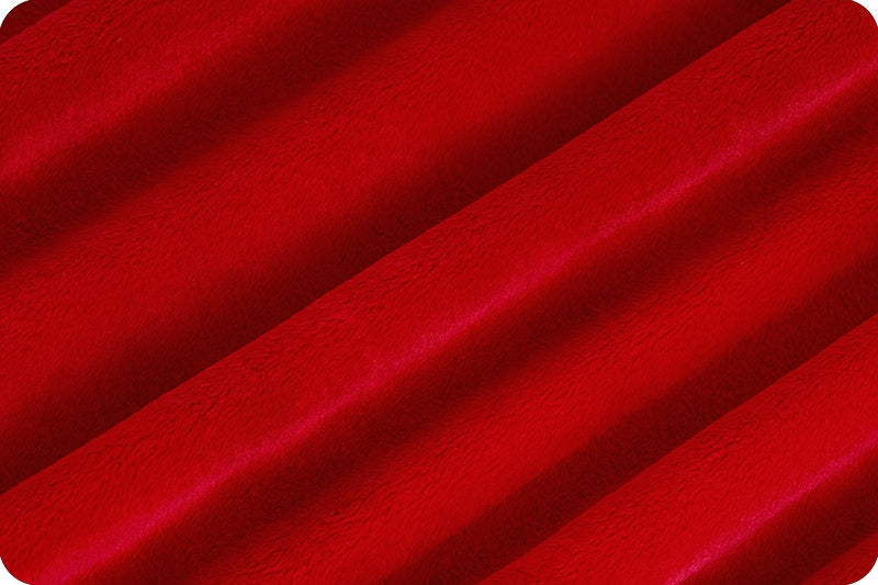 Scarlet Cuddle 3 58/60" Solid Minky Fabric Per Yard