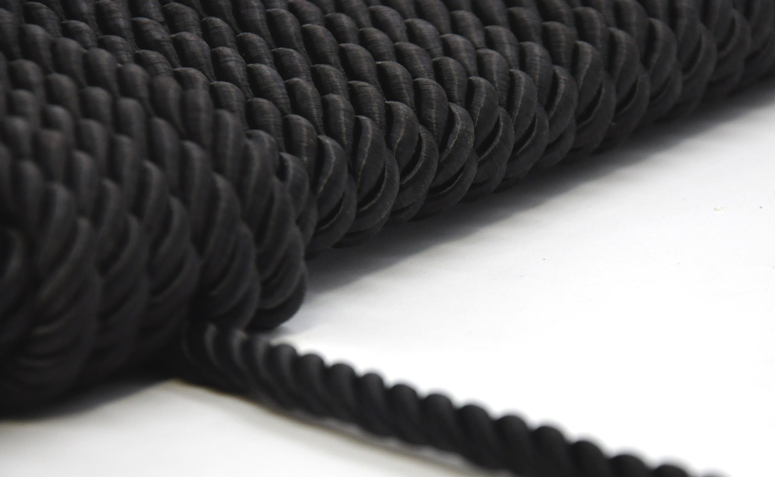 Softer Collection - 3/16" Width Cord without Lip (50 Yard Roll) - BC-1015-02 Black