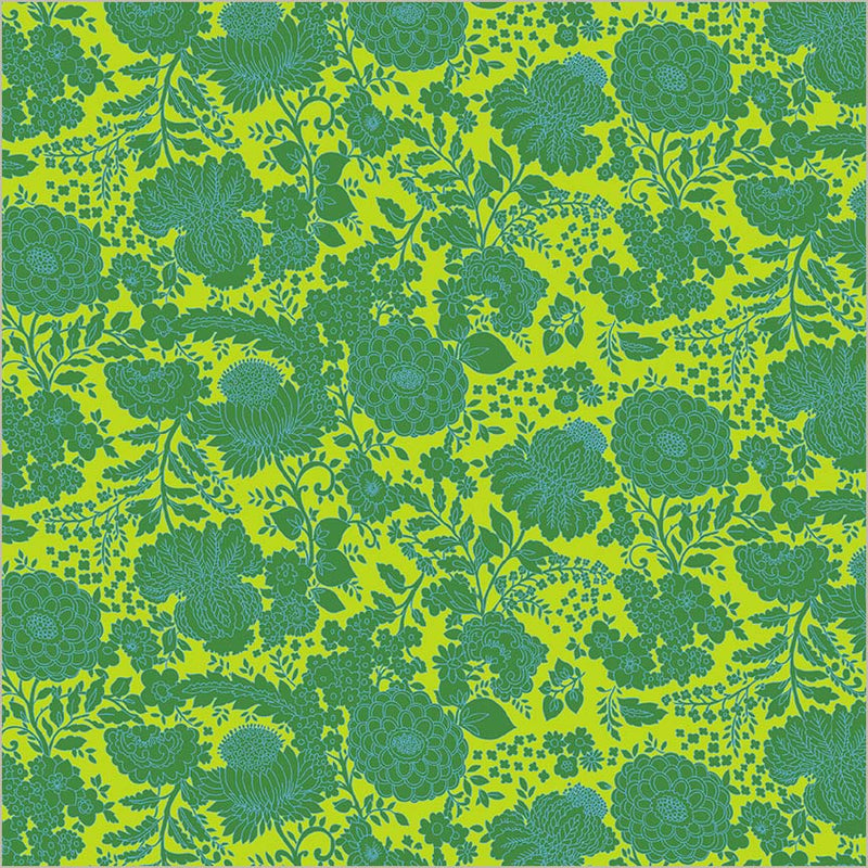 Sweet Talk Kim Lime Cotton 44/45 Fabric Per Yard