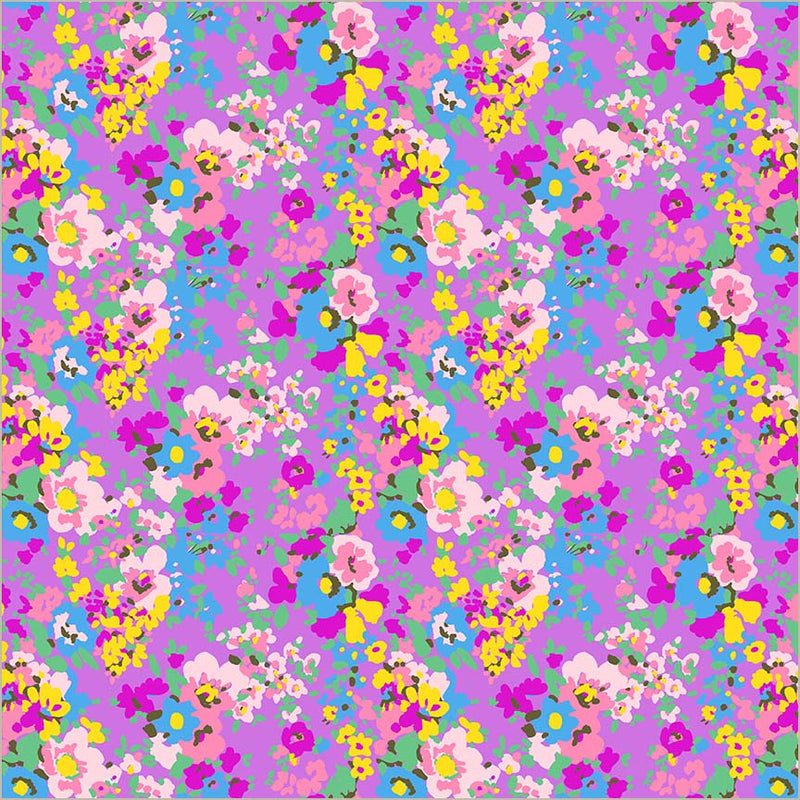 Sweet Talk Leann Violet Cotton 44/45 Fabric Per Yard