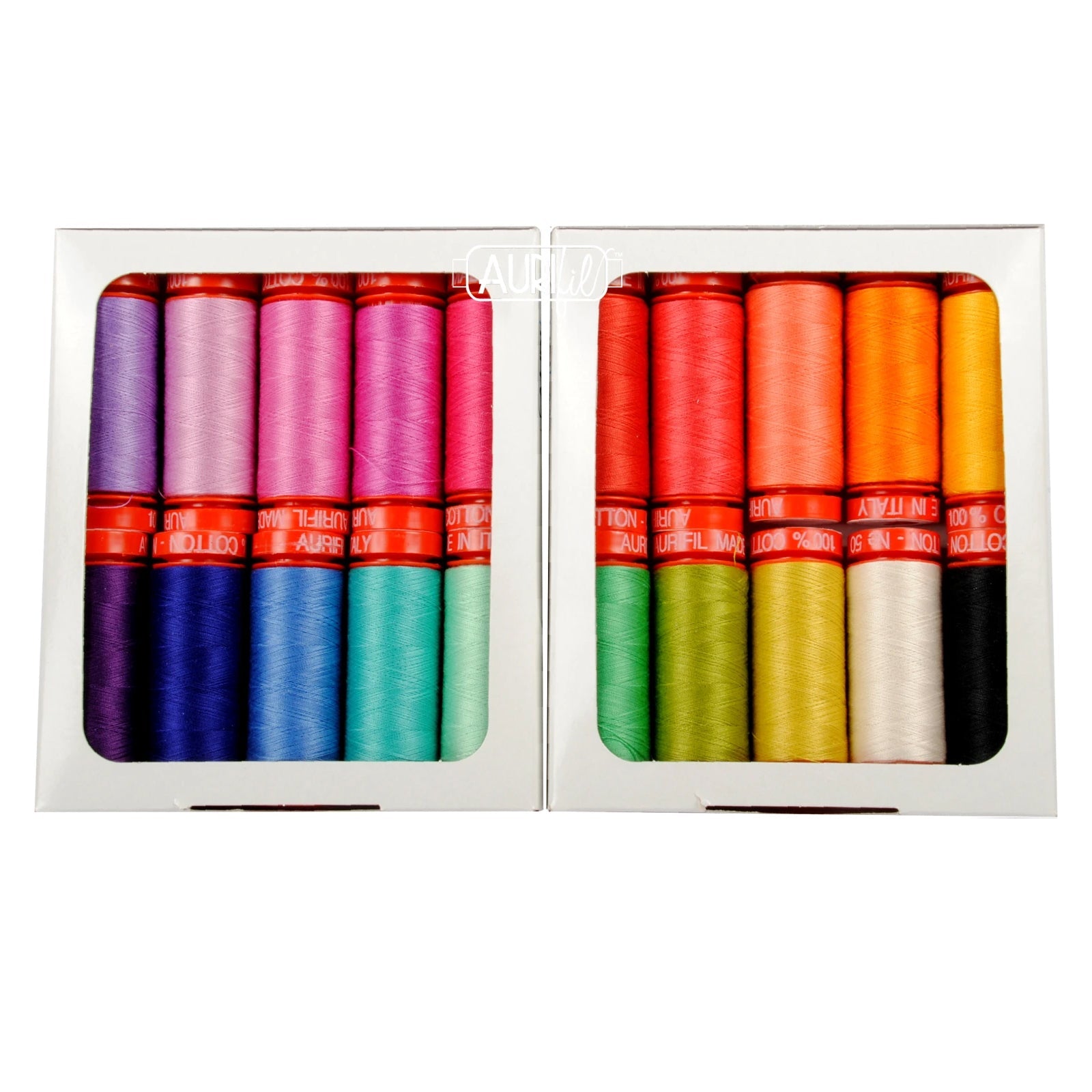 Tula Pink, Aurifil Sunrise 20 Spool Thread Collection