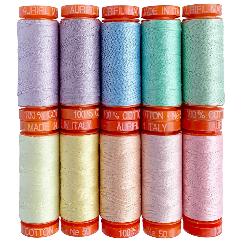 Aurifil, Tula Pink Unicorn Poop 10 Spool Thread Collection