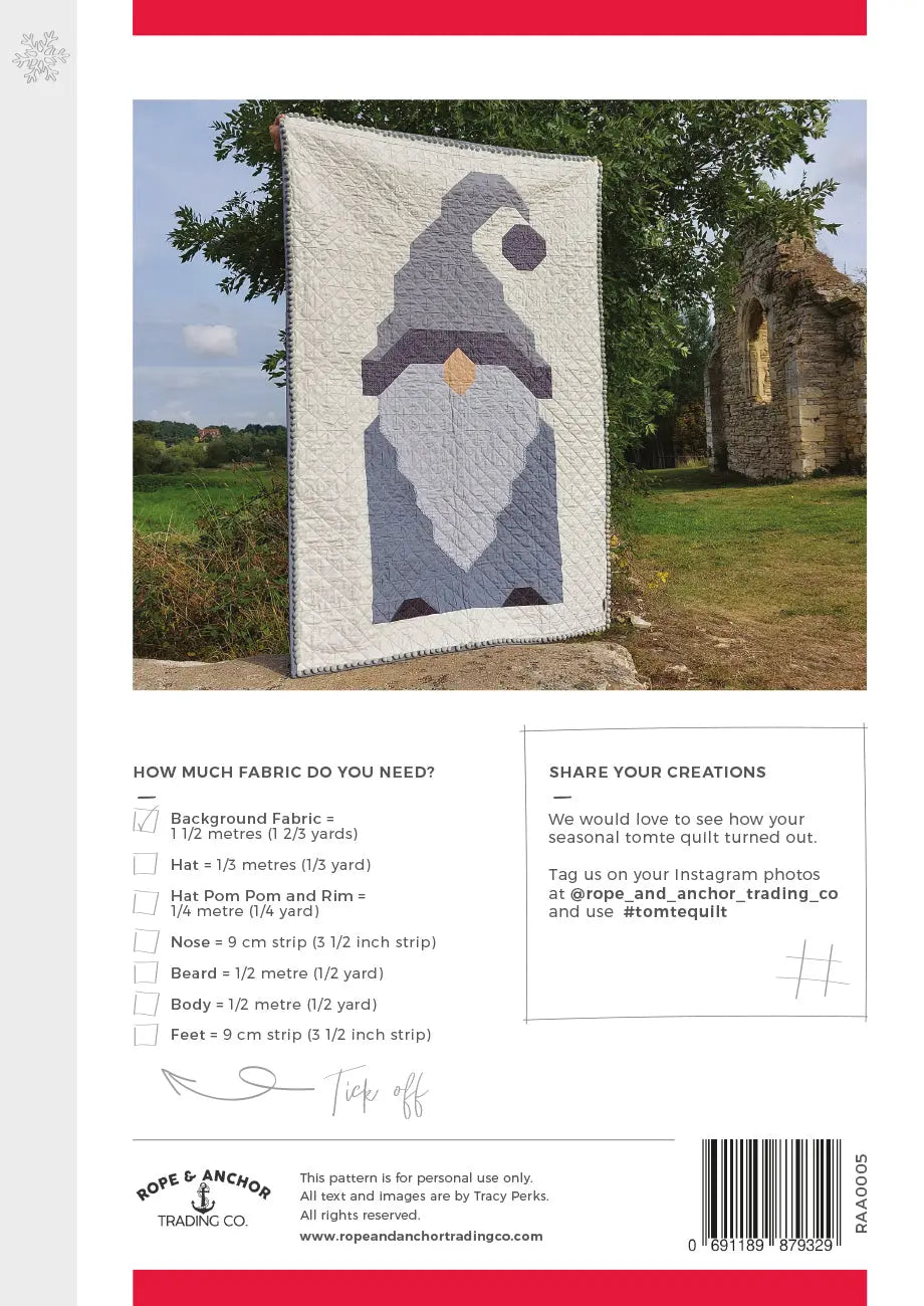 Tomte Quilt Pattern