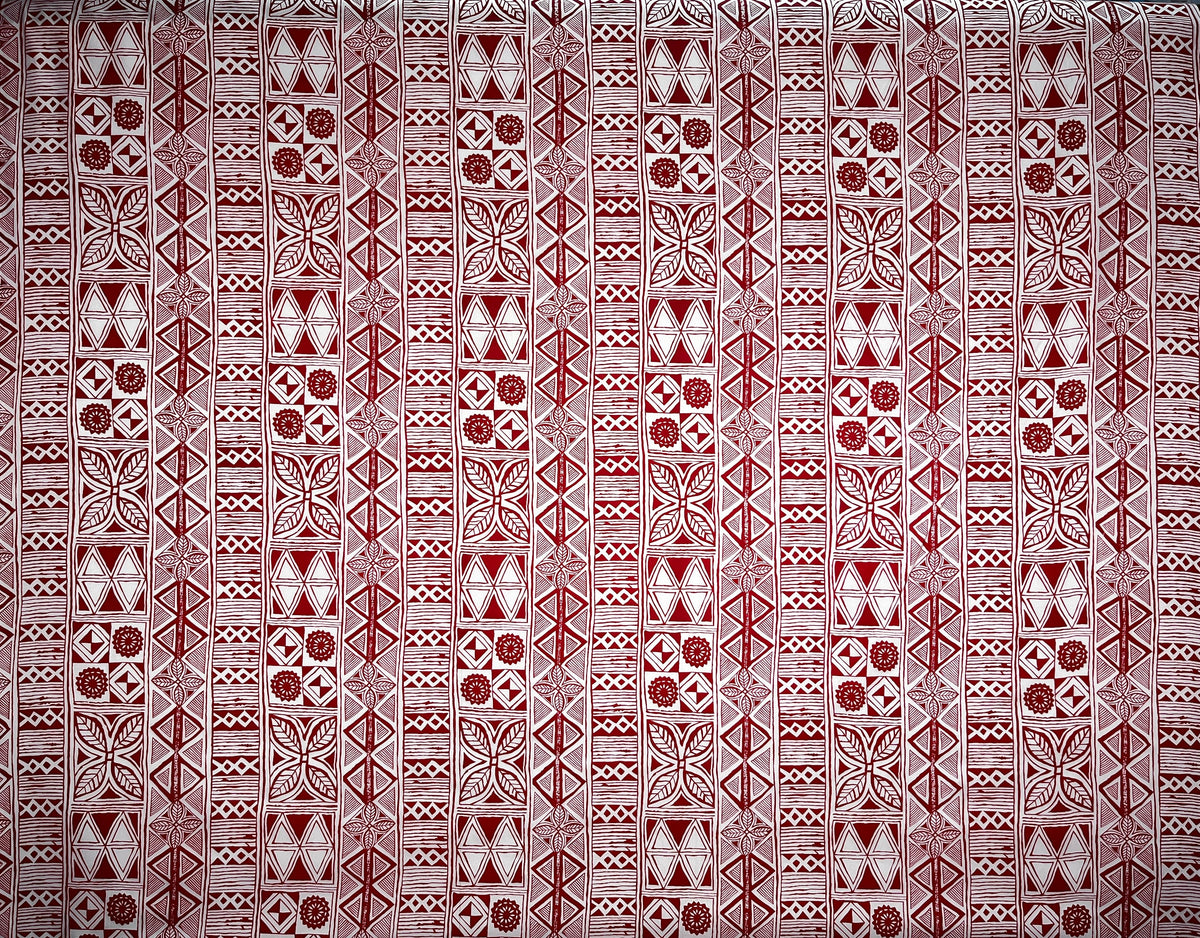 Traditional Polynesian Tapa Polyester Fabric | Islands Fabric