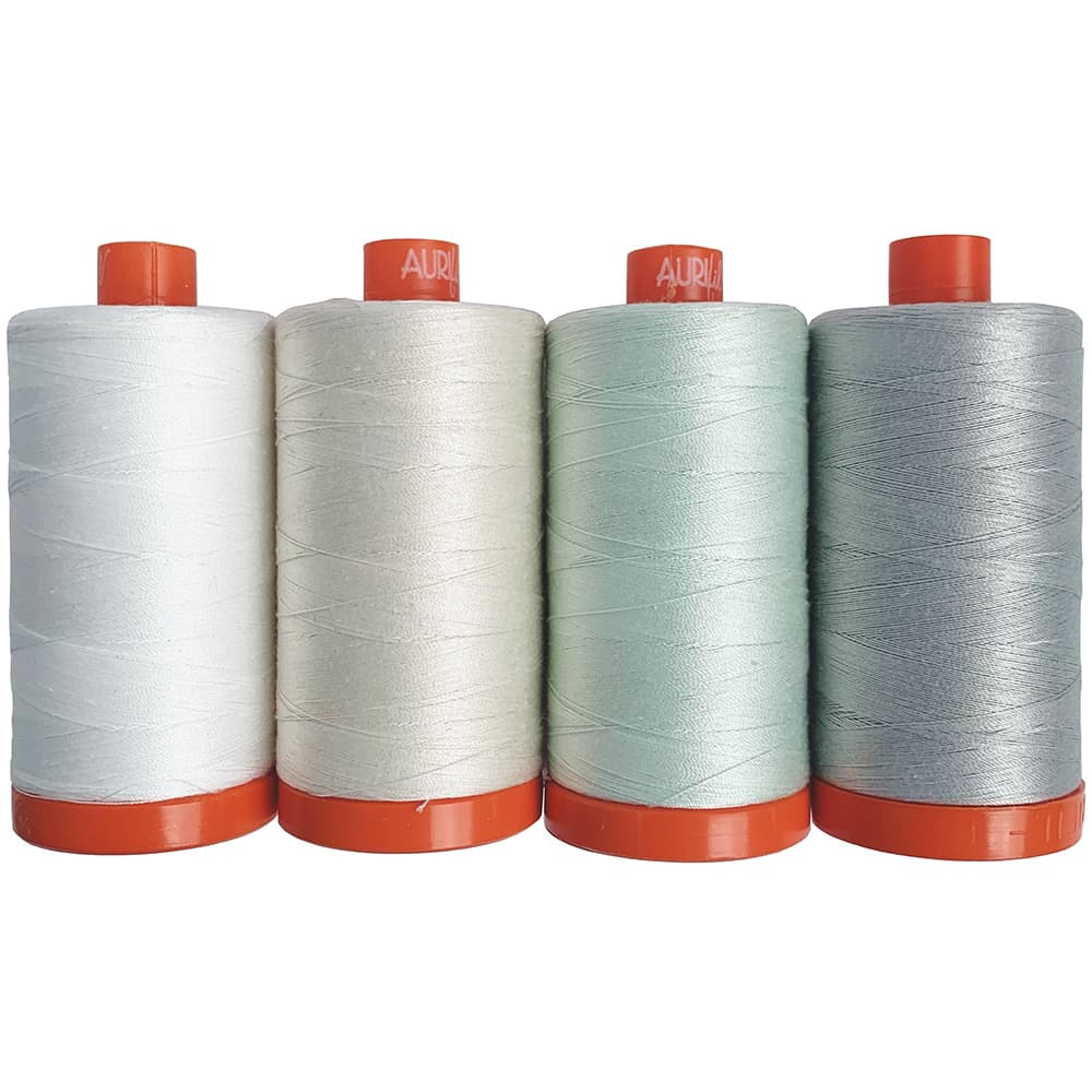 Aurifil, 4 Spool, Modern Shirtings Thread Collection - 1422yds (50wt)