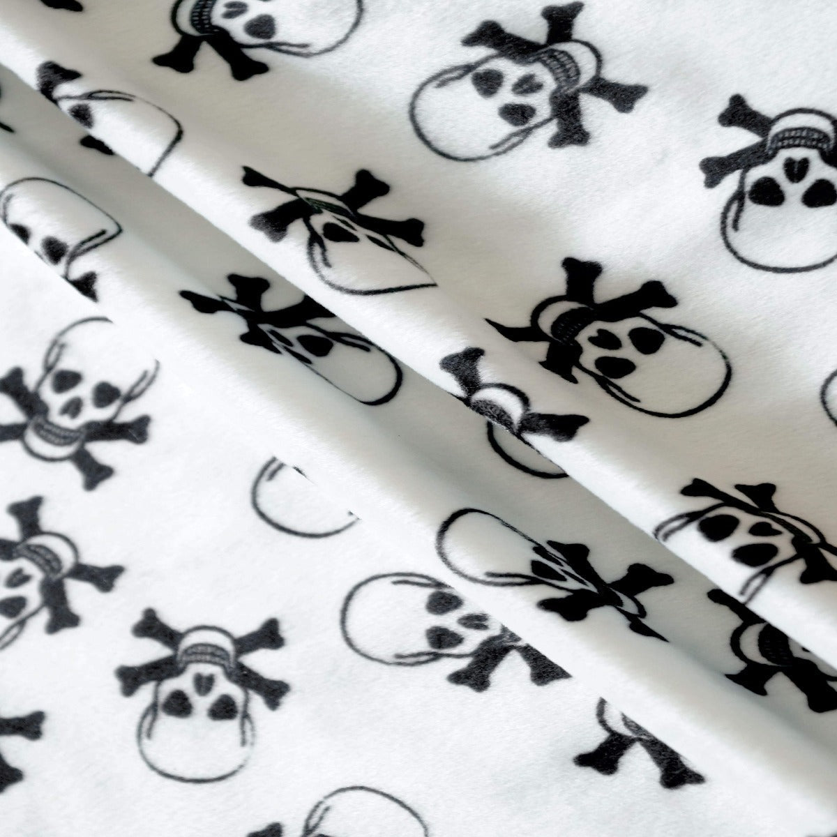 Velboa Skull Print Faux Fur Fabric