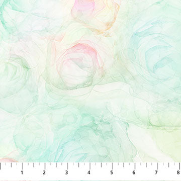 Veranda Texture Aqua Mist Cotton 44"/45" Fabric Per Yard