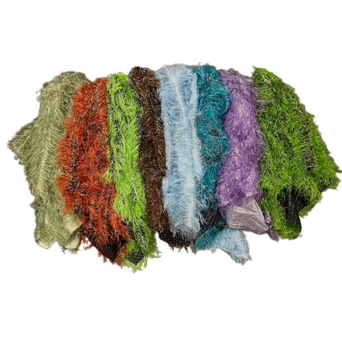 Metallic Faux Fur Tinsel Ostrich Feather Fabric | Spandex Palace